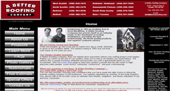 Desktop Screenshot of abetterroofing.com
